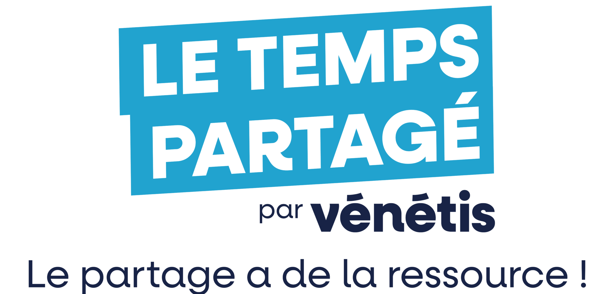 Logo Le Temps Parteage Par Venetis Avec Baseline